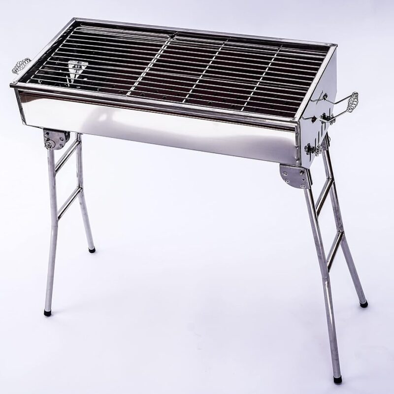 Portable Stainless Steel Charcoal BBQ Grill