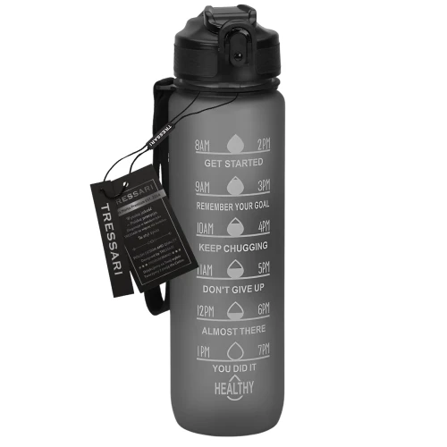 1000ml Motivational Sports Water Bottle
