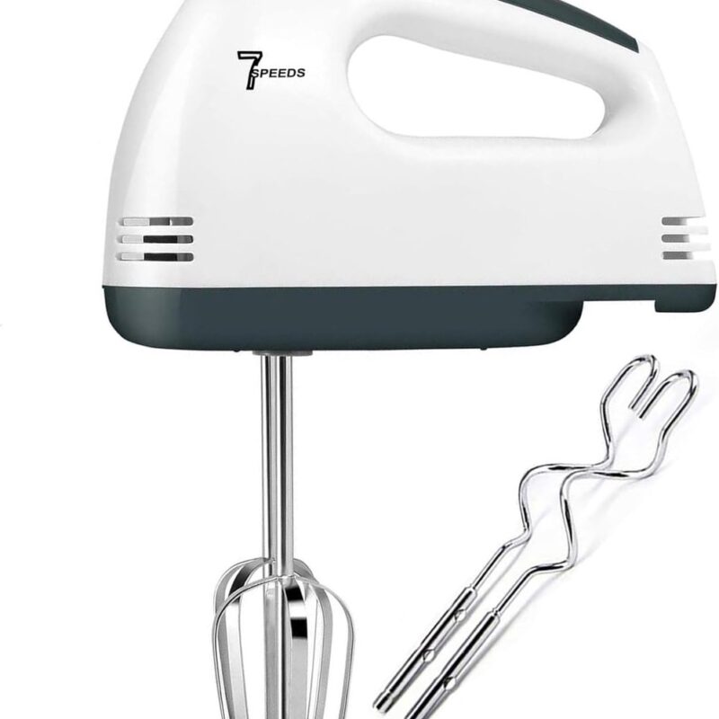 7-Speed Electric Hand Mixer with Beaters